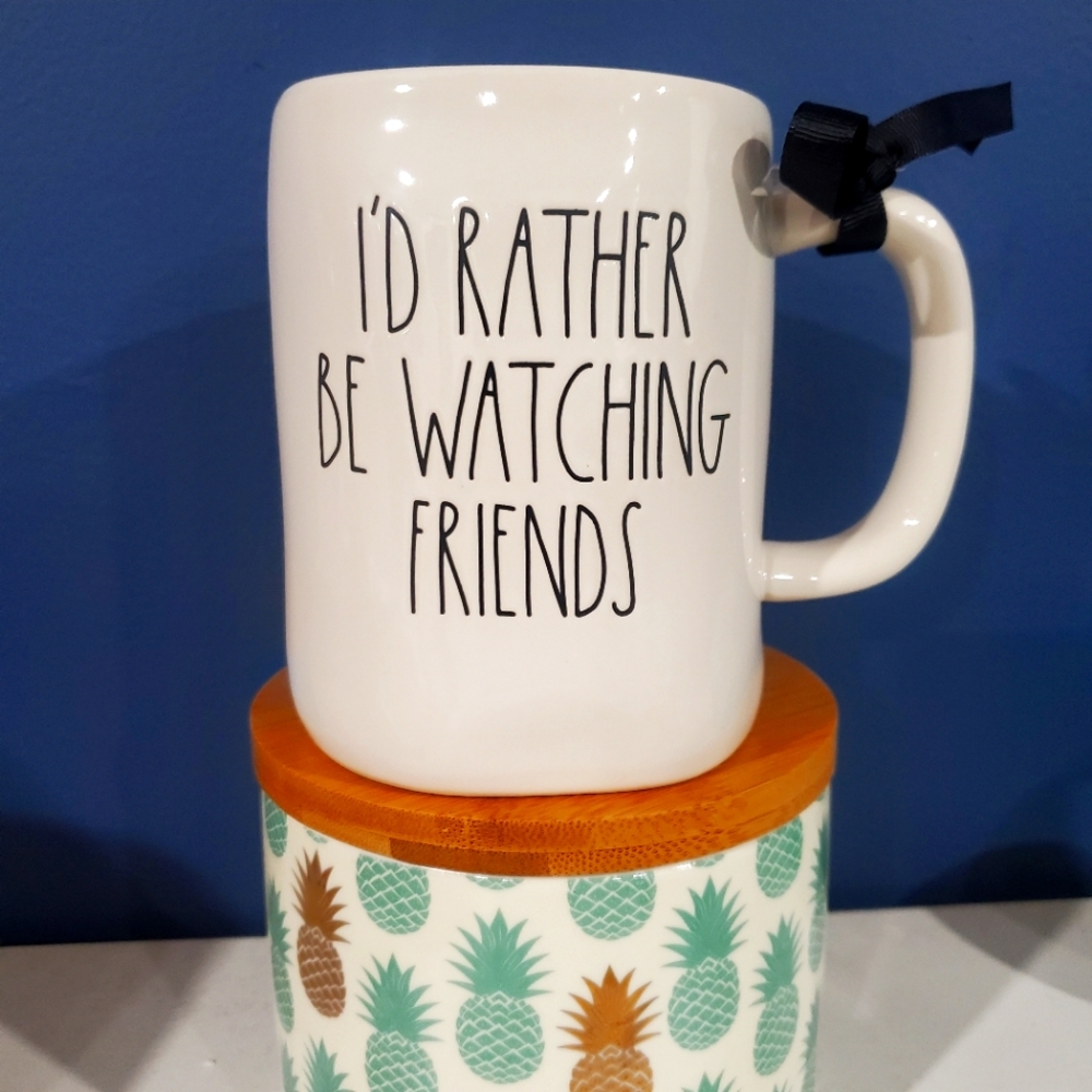 Raw Dunn "I'D RATHER BE WATCHING FRIENDS" coffee/tea mug